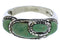 Authentic Sterling Silver Southwest Turquoise Ring Size 6-1/4 JX37404